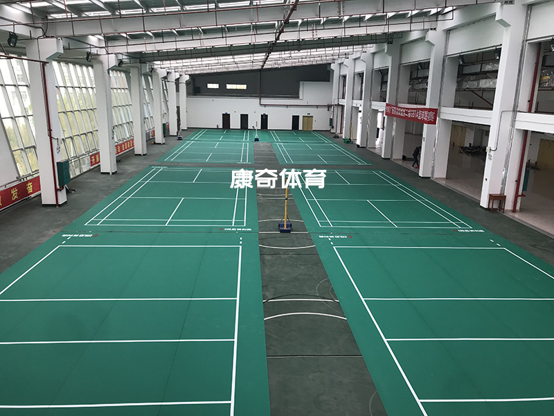 广西贺州市体育馆羽毛场排球场PVC运动地胶